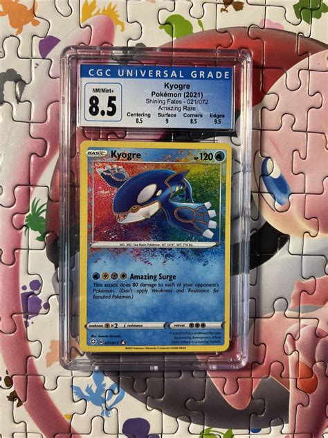 Pokemon Tcg Shining Fates Amazing Rare Cgc Graded Mt Kyogre Yvelta