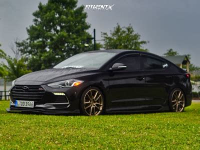 2018 Hyundai Elantra Sport With 18x9 5 Niche Dfs And Nitto 225x40 On