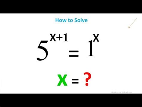 Solving An Exponential Equation With Different Bases Youtube