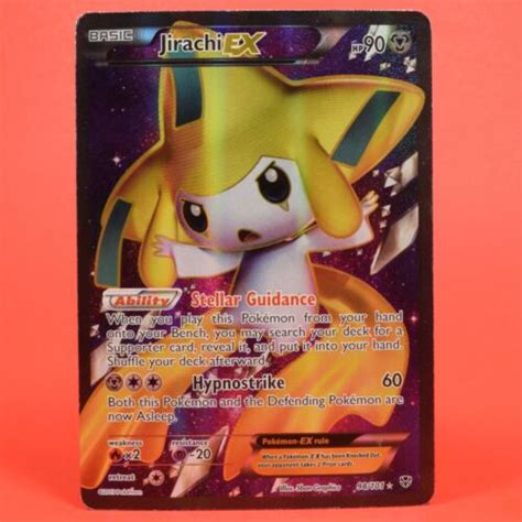 Pokemon Tcg English Card Plasma Blast Jirachi Ex Full Art Rare