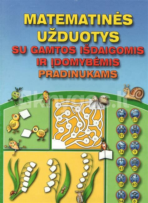 Matematikos U Duotys Su Gamtos I Daigomis Ir Domyb Mi