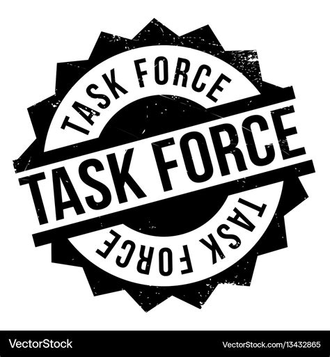 Task Force Rubber Stamp Royalty Free Vector Image