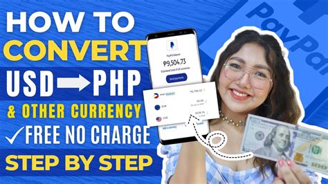 How To Convert Currency In Paypal Usd To Php Full Step By Step Tagalog Youtube