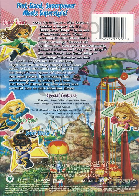 Bratz Super Babyz On Dvd Movie