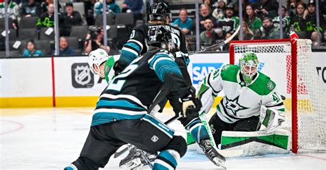 Wyatt Johnston Scores Two More Stars Beat Sharks The Hockey