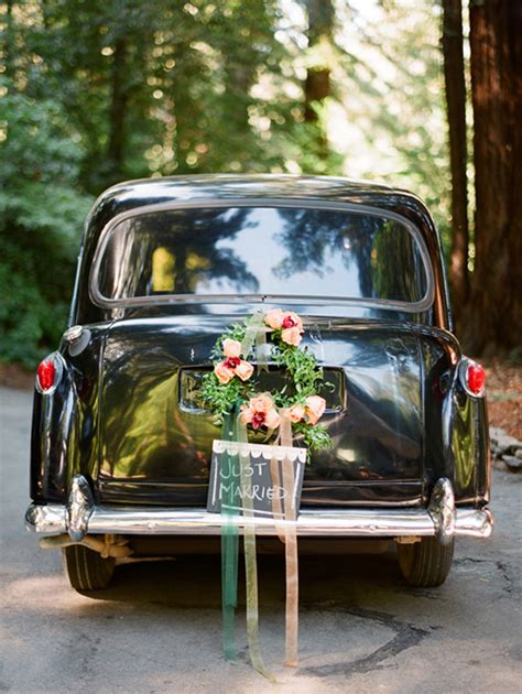 10 Gorgeous Ways To Decorate Your Wedding Getaway Car Weddingsonline