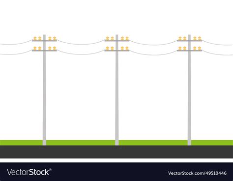 Electric pole Royalty Free Vector Image - VectorStock