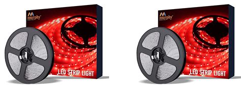 Buy Murphy 25W LED Strip 2835 Cove Light 5 Metre Red Pack Of 2 With