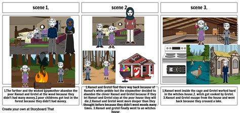 Hansel and Gretel Storyboard by b81620dd