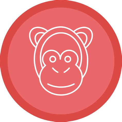 Monkey Line Multi Circle Icon 42996576 Vector Art at Vecteezy