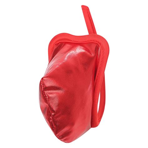 Sexy Mens Lingerie Patent Leather C String Bikini Briefs Underwear