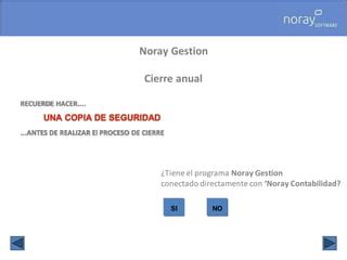 Noray Gestion Cierre Anual PPT