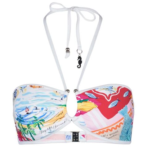 Seafolly Wish You Were Here Ring Front Bandeau Bikini Top Damen Online Kaufen Berg Freunde At