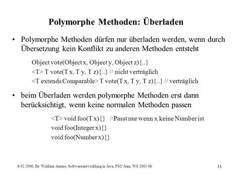 Dr Wolfram Amme Softwareentwicklung In Java Fsu Jena Ws