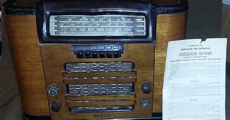 My Rare Philco 41 425 3 Band Am And Shortwave Radio Ca 1941 With Original Instructions Album On