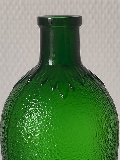 Flacon Pharmacie Ancien Vert Verre