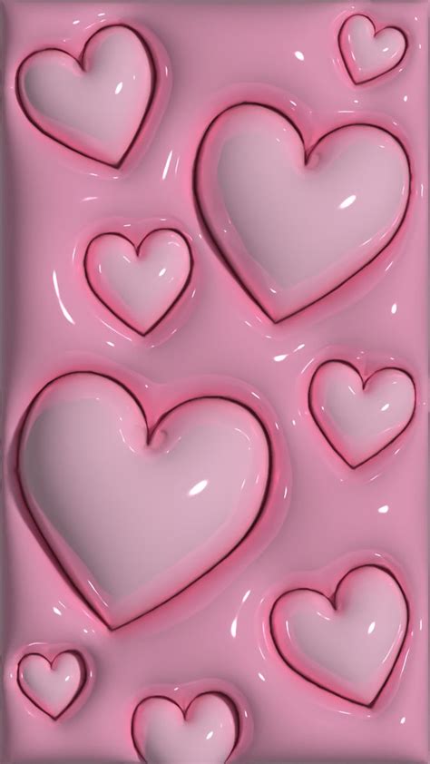 Light Pink Heart Wallpaper Pink Wallpaper Iphone Iphone Wallpaper