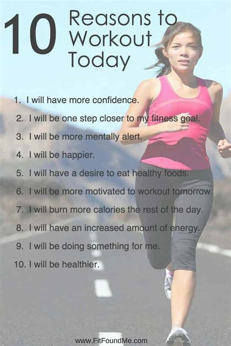 10 Reasons To Workout Today