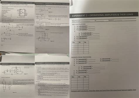 Solved Operational amplifiers calculations (all of the | Chegg.com