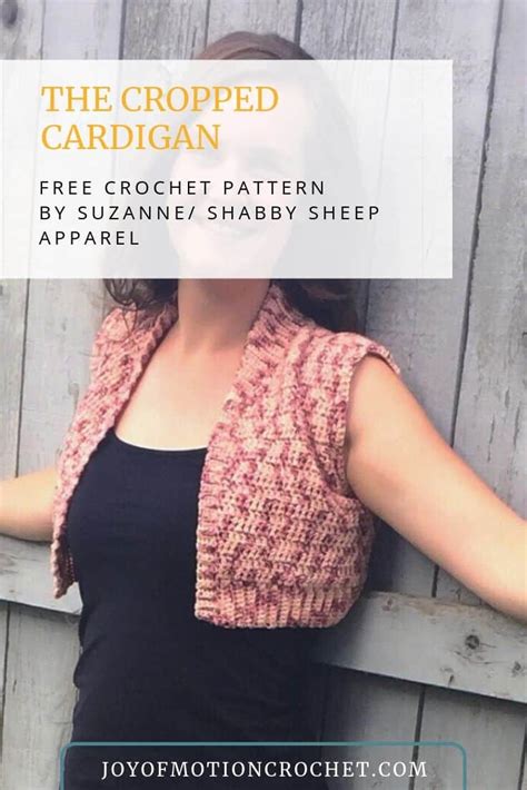 The Cropped Cardigan Free Crochet Pattern