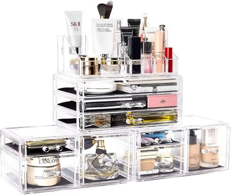 Amazon DreamGenius Makeup Organizer 4 Pieces Acrylic Makeup