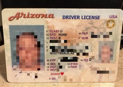 Redesigned More Secure 2023 Arizona Drivers License Compared To The Previous Design R