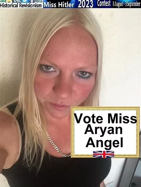 Miss Hitler Beauty Pageant Contestant Aryan Angel Unmasked As 42 Year