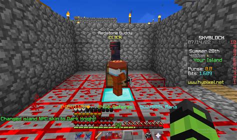 redstone minion said he was lonely so i got him a friend : r/hypixel