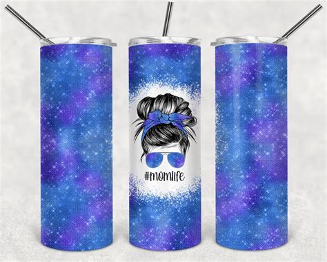 Blue Tye Die Sublimation Tumbler Designs Straight 20oz Etsy