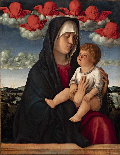 Madonna Col Bambino Madonna Dei Cherubini Rossi Gallerie Dell