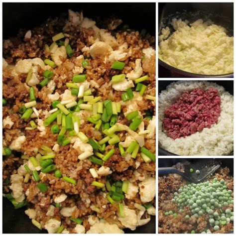 Ground Beef Egg White Fried Rice