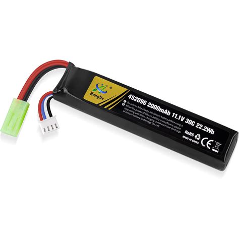 Buy Airsoft Battery 11 1V Rechargeable 3S LiPo 2000mAh 30C Hobby