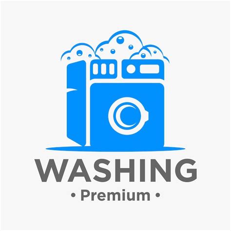 Premium Vector Ommercial Laundry Washing Machine Logo Design