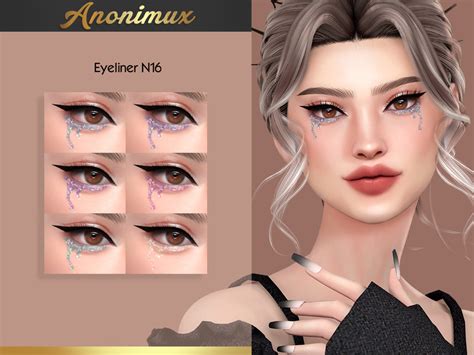 Anonimux Simmer S Eyeliner N Sims Cc Makeup Sims Hair Sims Cc