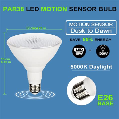 Snapklik Radar Motion Sensor Outdoor Flood Light Bulbs Dusk To