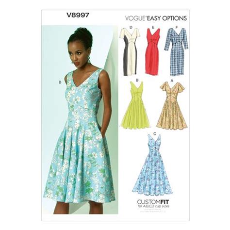 Vogue Pattern Misses Dress V The Ribbon Rose