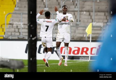 Amadou ONANA Of LILLE Celebrates His Goal During The Coupe De France