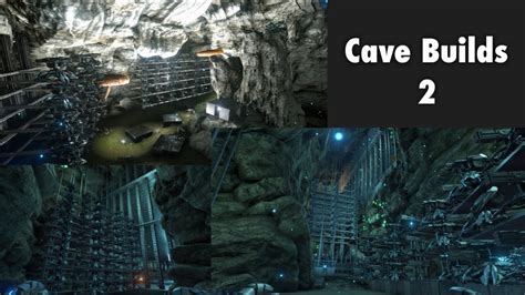 Cave Builds 2 Ark Survival Evolved Double Bear Crouch Bear Lava