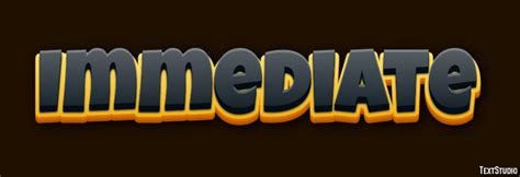 Immediate Text Effect and Logo Design Word 