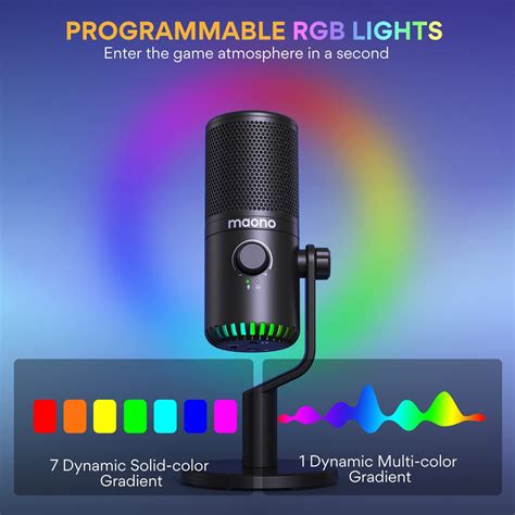 Maono Dm Rgb Programmable Usb Condenser Microphone Progear Cambodia