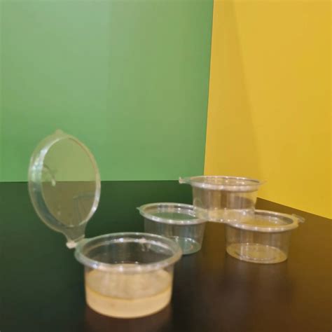 2oz 60ml Food Packaging Disposable Pet Plastic Container Sauce Cup With