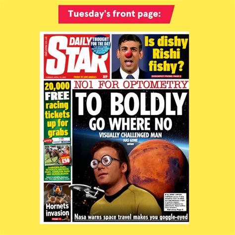 Daily Star On Twitter Tuesday S Front Page To Boldy Go Where No