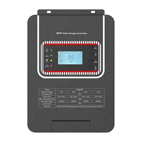 12V 24V 48V 80A MPPT Solar Charge Controller Lifep04 Sealed Gel AGM