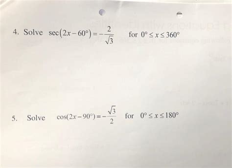 Solved Solving Equations With Compound Angles 1 Solve Tan