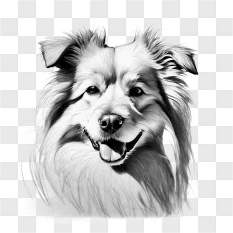 Descarga Dibujo En Blanco Y Negro De Un Perro Sonriente Bocetos En