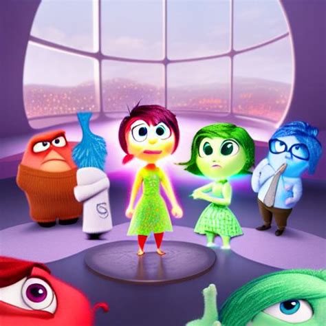 Best AI Photo: Inside out characters from a cartoon movie | Promptify