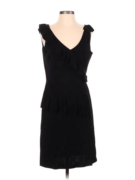 St John Solid Black Cocktail Dress Size 8 89 Off Thredup