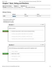 Psc Ch Quiz Voting And Elections Of Pdf Am