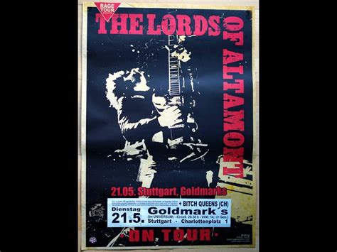 The Lords Of Altamont Tour Poster 2019