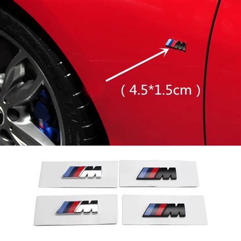 Car Styling M Badge Fender Rear Stickers For Bmw E E E E E